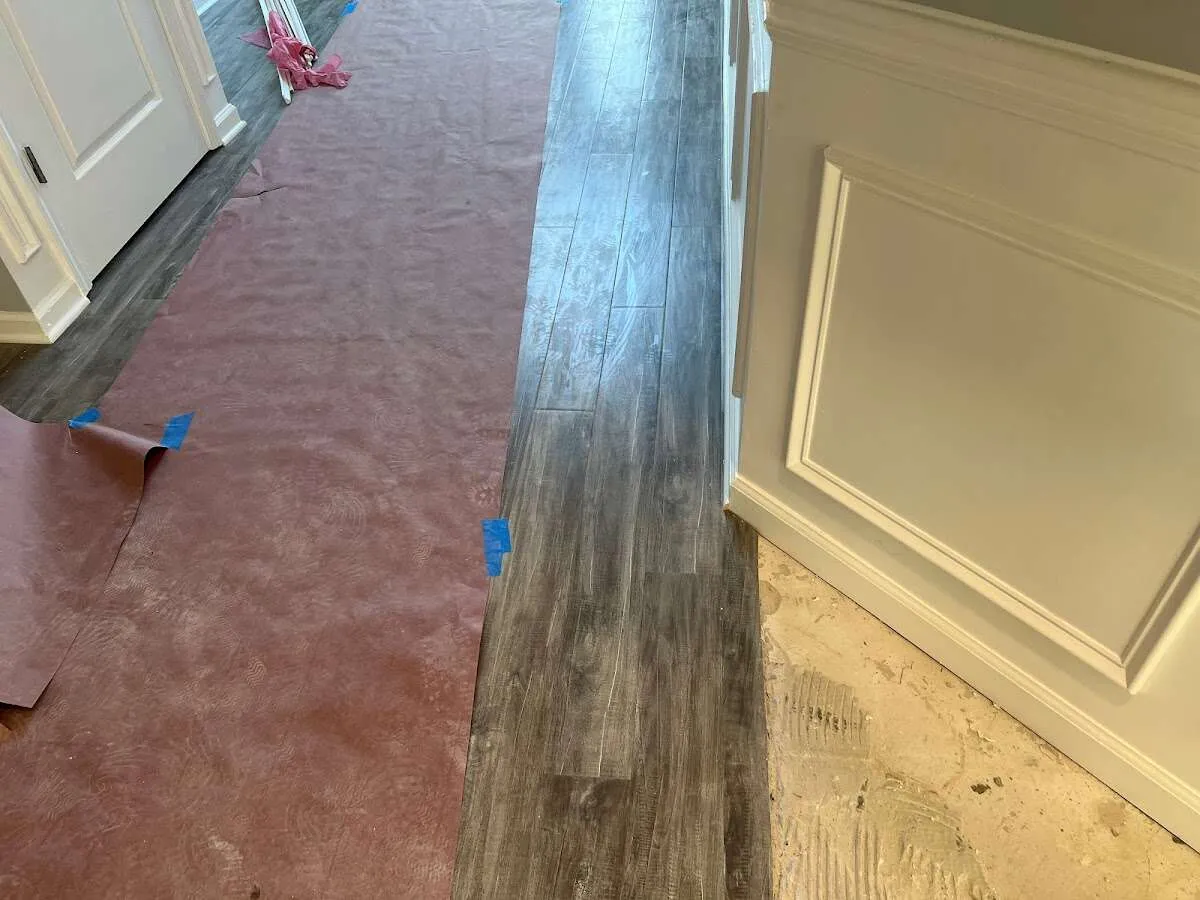 Completed marble shower restoration in New Square